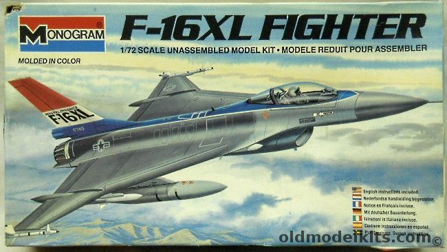 Monogram 1/72 F-16XL Delta Wing, 5206 plastic model kit